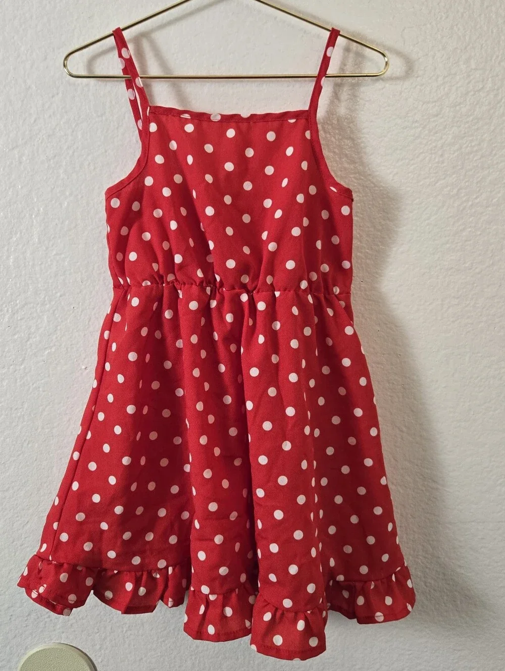 Shein Red & White Polka Dot Dress